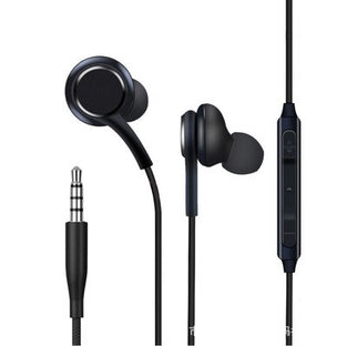 Wired Headset Earphones Black In-Ear